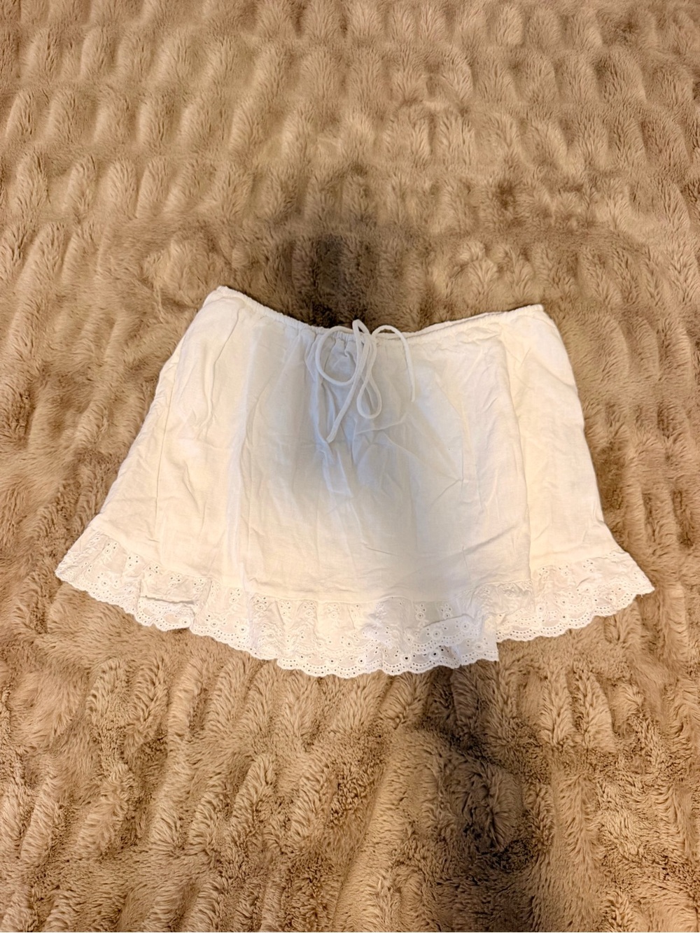 Wild Fable White Eyelet Mini Skort